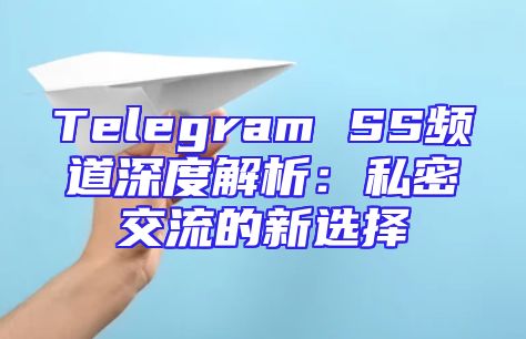 Telegram SS频道深度解析：私密交流的新选择