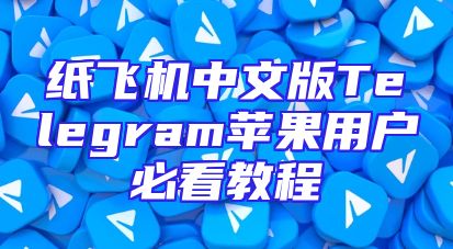 纸飞机中文版Telegram苹果用户必看教程