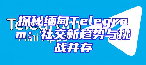 探秘缅甸Telegram：社交新趋势与挑战并存