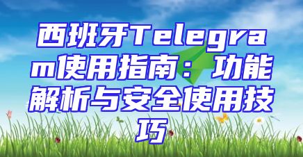 西班牙Telegram使用指南：功能解析与安全使用技巧