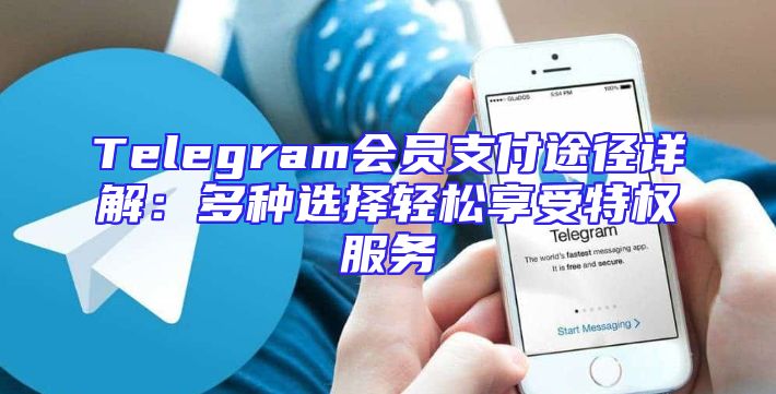 Telegram会员支付途径详解：多种选择轻松享受特权服务
