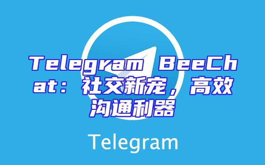 Telegram BeeChat：社交新宠，高效沟通利器