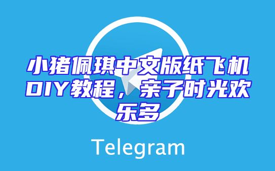 小猪佩琪中文版纸飞机DIY教程，亲子时光欢乐多