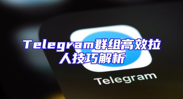 Telegram群组高效拉人技巧解析