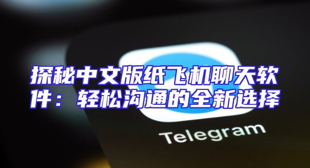 探秘中文版纸飞机聊天软件：轻松沟通的全新选择