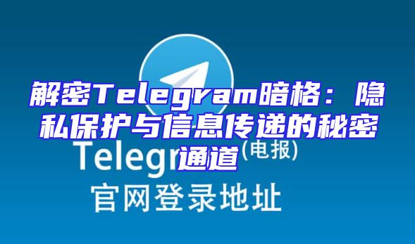 解密Telegram暗格：隐私保护与信息传递的秘密通道