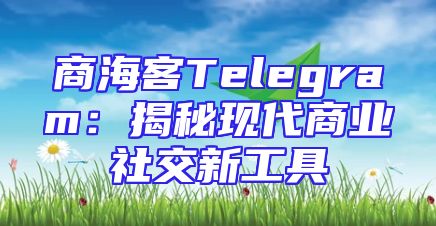 商海客Telegram：揭秘现代商业社交新工具