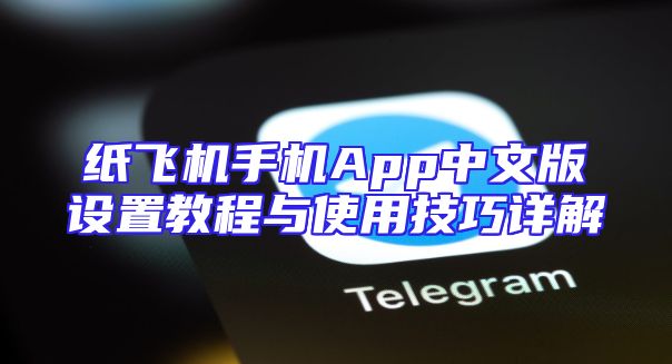 纸飞机手机App中文版设置教程与使用技巧详解