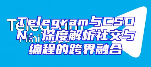 Telegram与CSDN：深度解析社交与编程的跨界融合