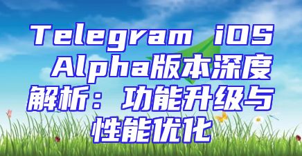 Telegram iOS Alpha版本深度解析：功能升级与性能优化