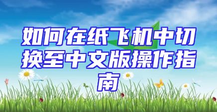 如何在纸飞机中切换至中文版操作指南