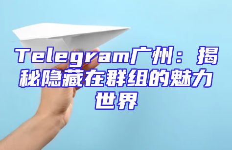 Telegram广州：揭秘隐藏在群组的魅力世界