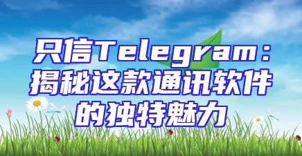 只信Telegram：揭秘这款通讯软件的独特魅力