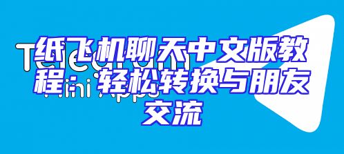 纸飞机聊天中文版教程：轻松转换与朋友交流