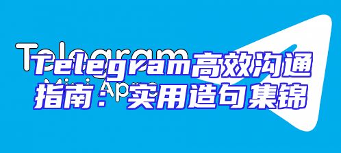 Telegram高效沟通指南：实用造句集锦