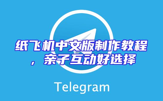 纸飞机中文版制作教程，亲子互动好选择