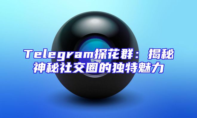 Telegram探花群：揭秘神秘社交圈的独特魅力