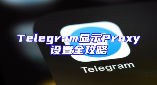 Telegram显示Proxy设置全攻略