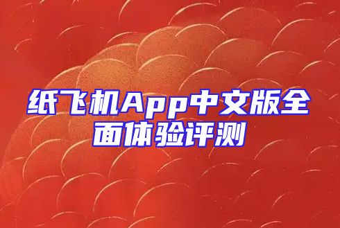 纸飞机App中文版全面体验评测