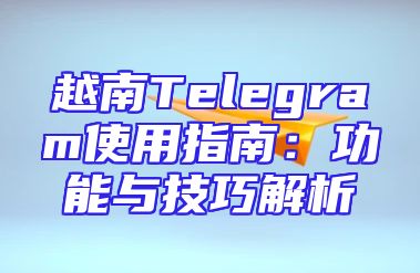 越南Telegram使用指南：功能与技巧解析