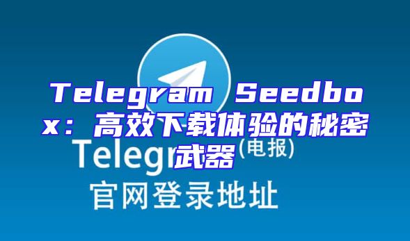 Telegram Seedbox：高效下载体验的秘密武器
