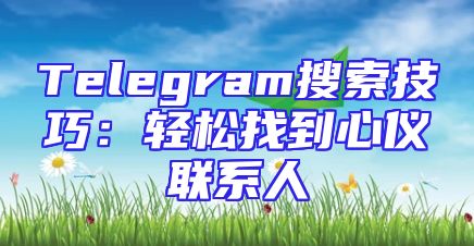 Telegram搜索技巧：轻松找到心仪联系人