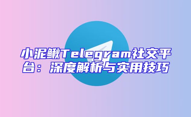 小泥鳅Telegram社交平台：深度解析与实用技巧