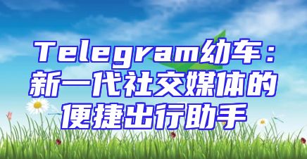 Telegram幼车：新一代社交媒体的便捷出行助手
