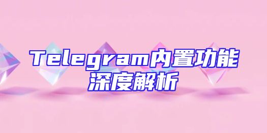 Telegram内置功能深度解析