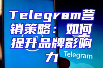 Telegram营销策略：如何提升品牌影响力