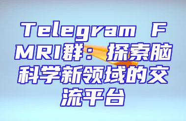 Telegram FMRI群：探索脑科学新领域的交流平台