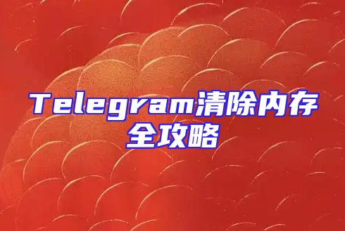 Telegram清除内存全攻略