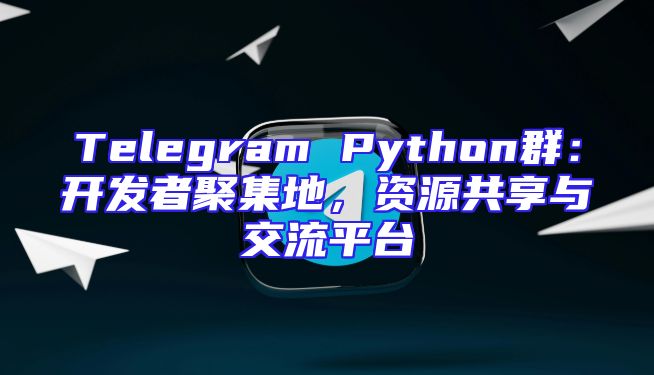 Telegram Python群：开发者聚集地，资源共享与交流平台