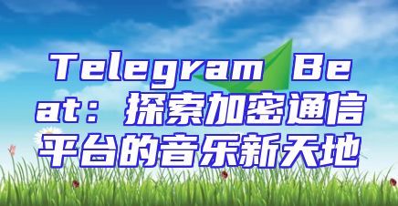 Telegram Beat：探索加密通信平台的音乐新天地