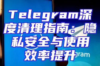 Telegram深度清理指南：隐私安全与使用效率提升