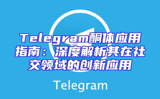 Telegram酮体应用指南：深度解析其在社交领域的创新应用
