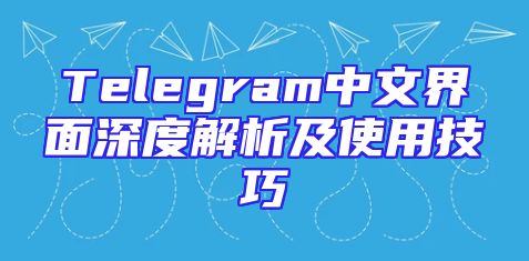 Telegram中文界面深度解析及使用技巧