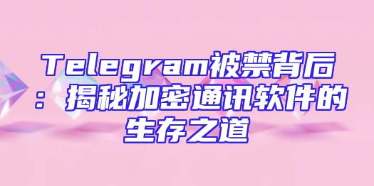 Telegram被禁背后：揭秘加密通讯软件的生存之道