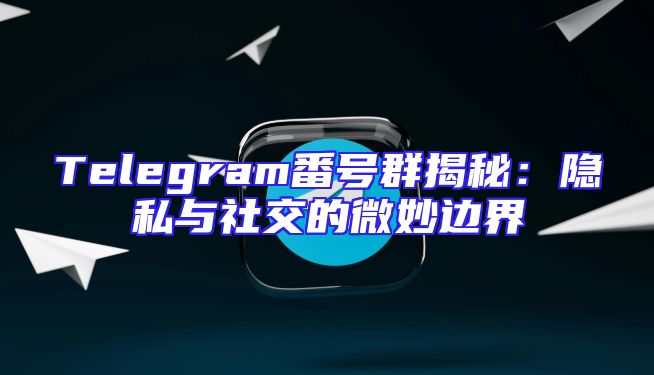 Telegram番号群揭秘：隐私与社交的微妙边界