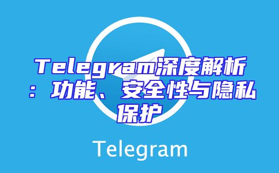 Telegram深度解析：功能、安全性与隐私保护