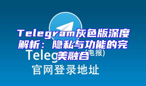 Telegram灰色版深度解析：隐私与功能的完美融合