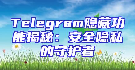 Telegram隐藏功能揭秘：安全隐私的守护者