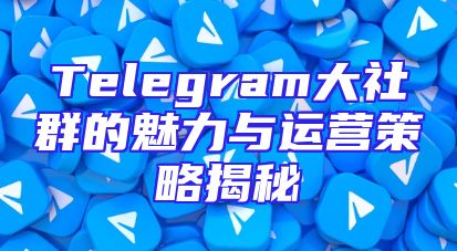 Telegram大社群的魅力与运营策略揭秘
