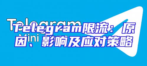 Telegram限流：原因、影响及应对策略