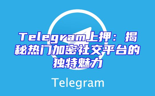 Telegram上押：揭秘热门加密社交平台的独特魅力