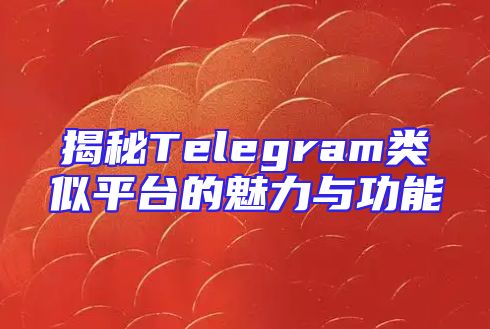 揭秘Telegram类似平台的魅力与功能
