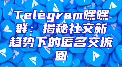 Telegram嘿嘿群：揭秘社交新趋势下的匿名交流圈