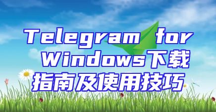 Telegram for Windows下载指南及使用技巧