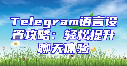 Telegram语言设置攻略：轻松提升聊天体验