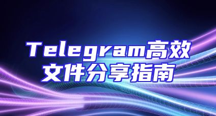 Telegram高效文件分享指南